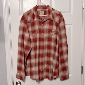 Lucky Brand XXL snap button shirt